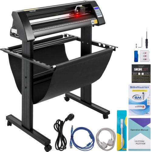 Cortadora de Vinil VEVOR 720mm com Ecrã LED e Olho Óptico