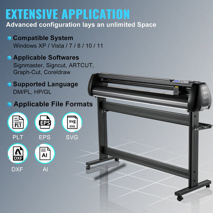 Plotter de Corte VEVOR 1350mm Alta Precisão e Velocidade Ajustável