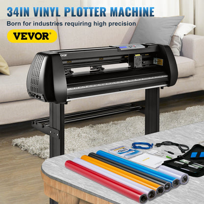 Cortadora de Vinil VEVOR 34'' com Bluetooth e Alta Precisão