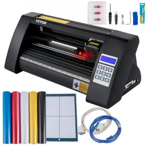 Plotter de Vinil VEVOR 375mm com Tela LED e Olho Óptico