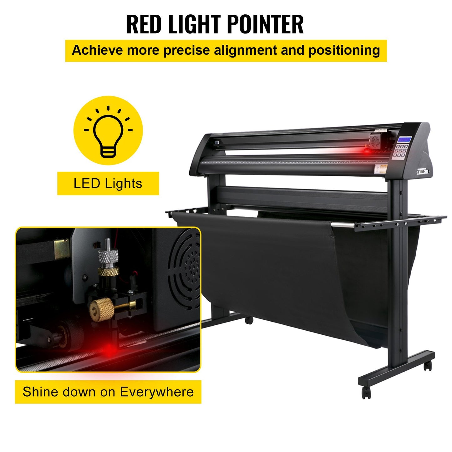 Plotter de Vinil VEVOR 1350mm com Ecrã LED e Olho Óptico