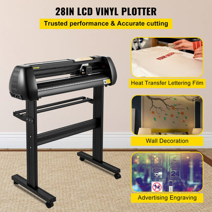 Cortadora de Vinil VEVOR 28'' Ajustável com Software SignMaster