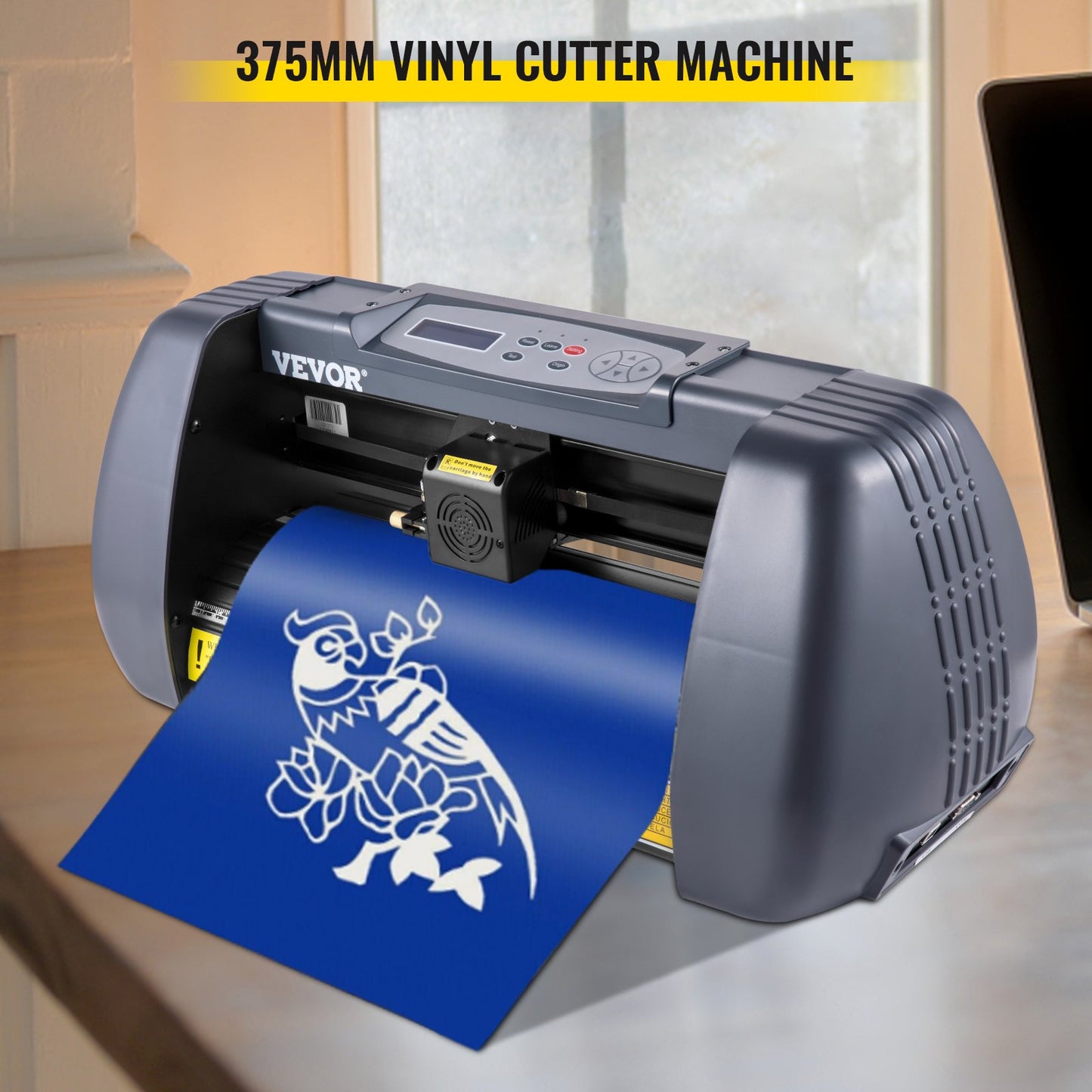Cortadora de Vinil VEVOR 375mm com Ajuste de Força e Velocidade