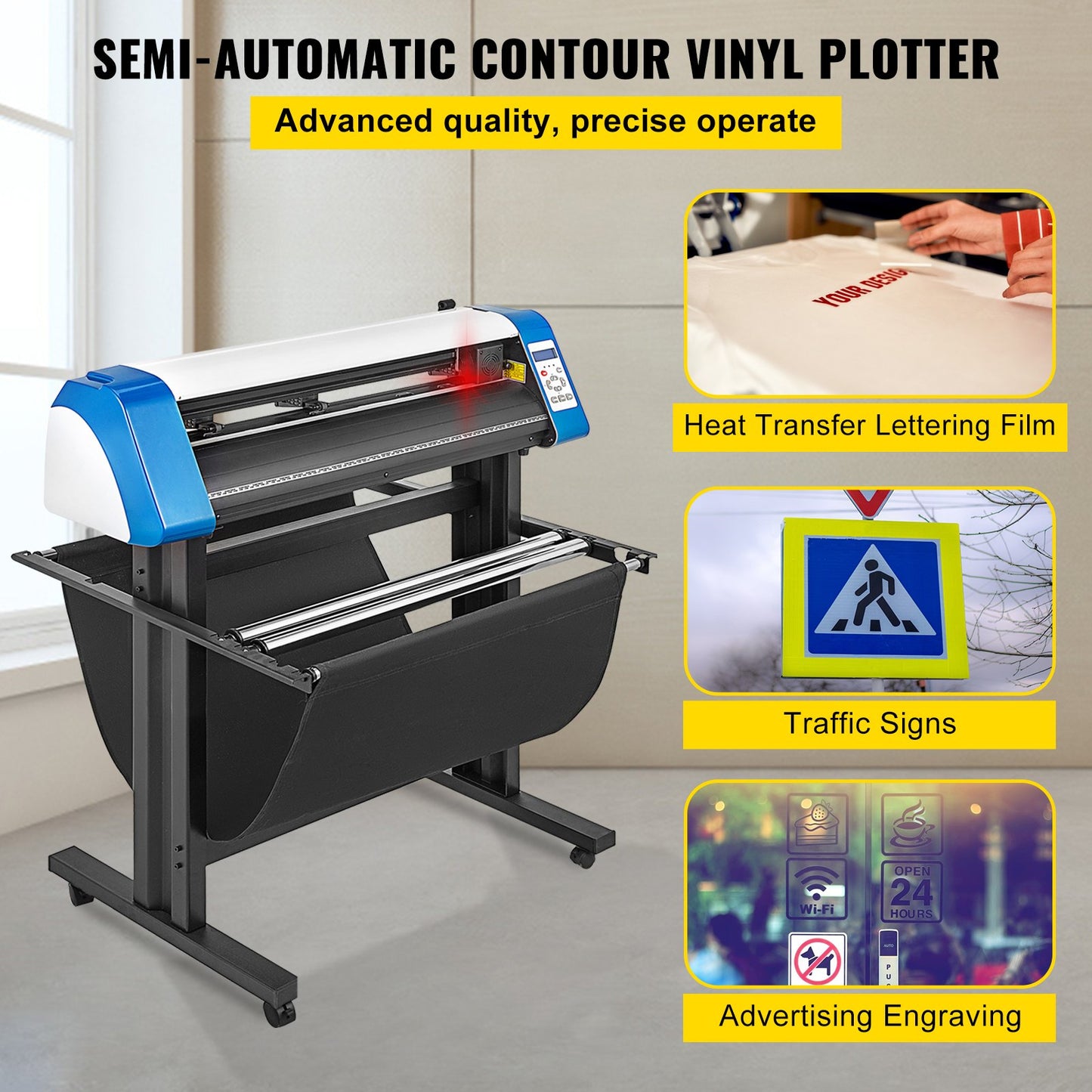 Cortadora de Vinil VEVOR 34" com Sensor e USB