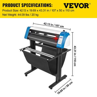 Cortadora de Vinil VEVOR 34" com Sensor e USB