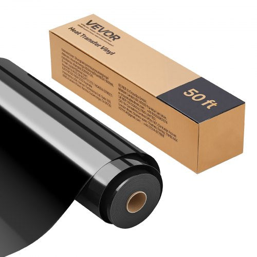 Vinil Transferível VEVOR Glossy Preto 304.8x15240mm