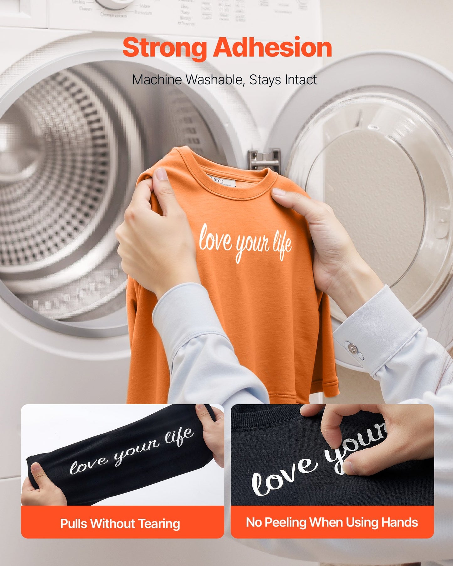 Vinil Transferência Térmica VEVOR 50 Folhas Multicolor