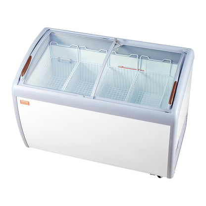 Expositor de Gelados Comercial VEVOR 362L com Tampa de Vidro