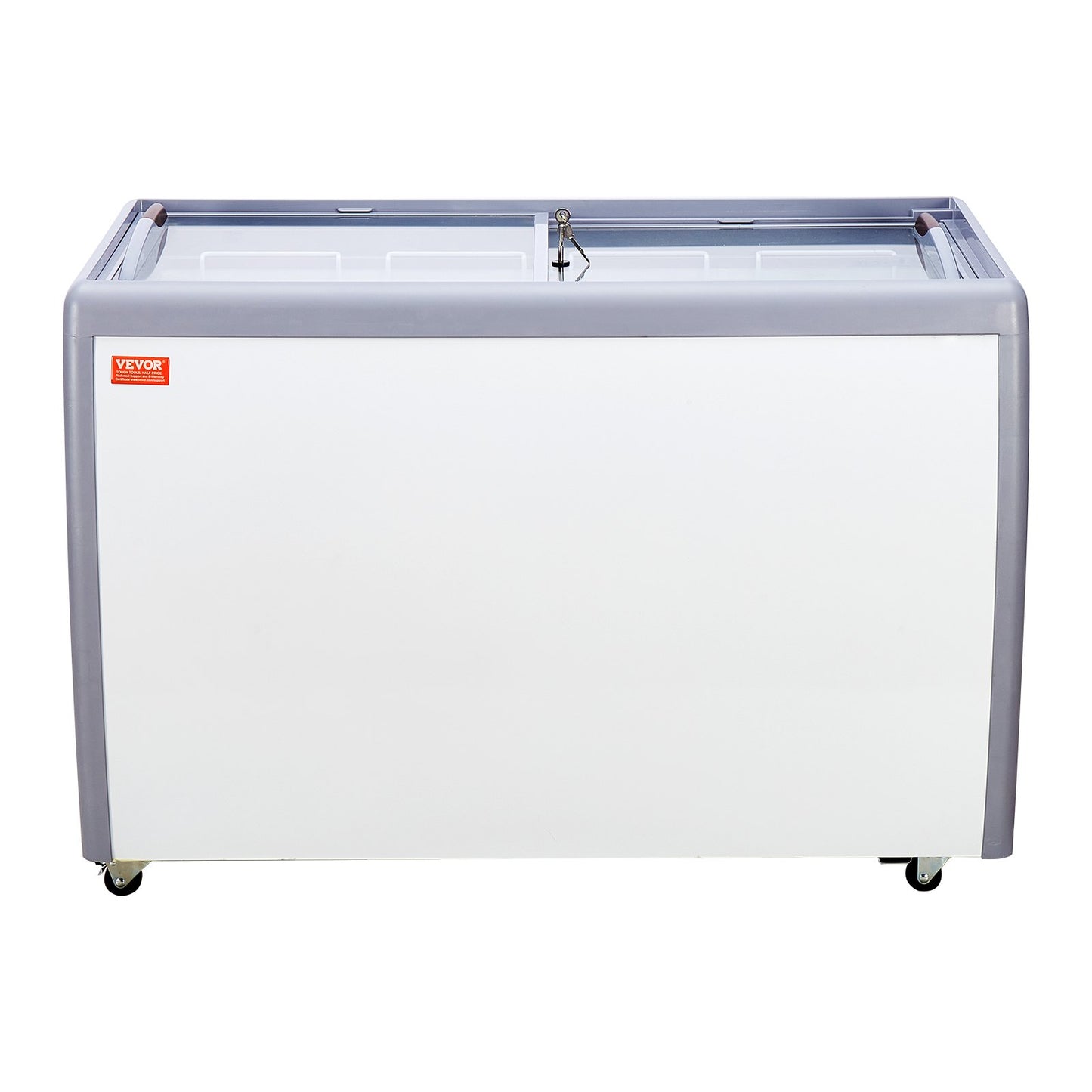 Expositor Comercial Gelados VEVOR 370L com Tampa de Vidro Móvel