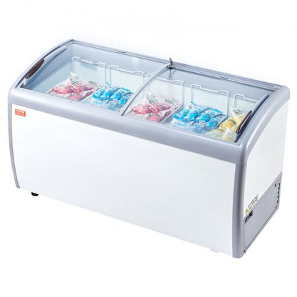 Vitrine Comercial para Gelados VEVOR 460L com Rodas