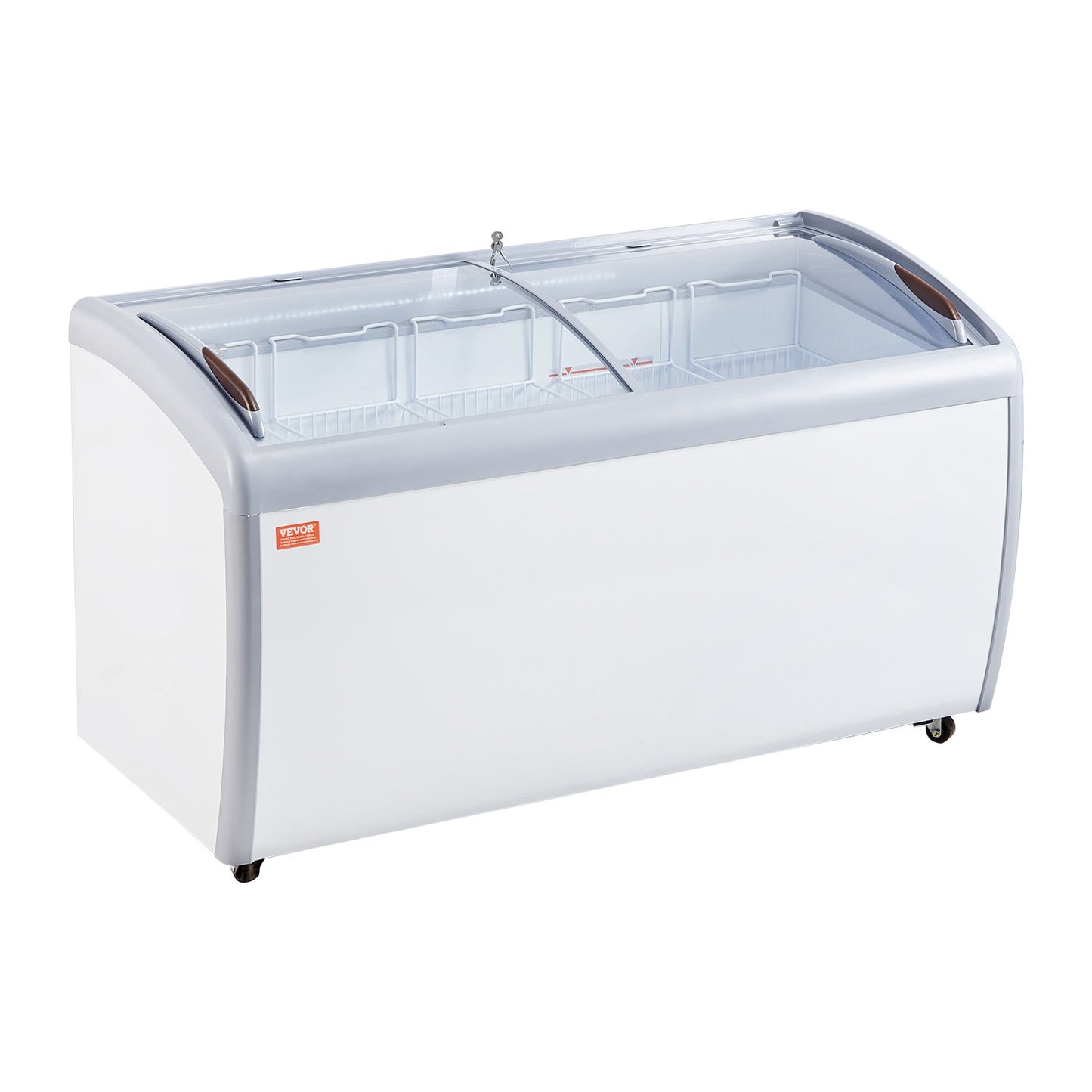Vitrine Comercial para Gelados VEVOR 460L com Rodas
