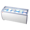 Expositor Comercial de Gelados VEVOR 567L com Tampa de Vidro