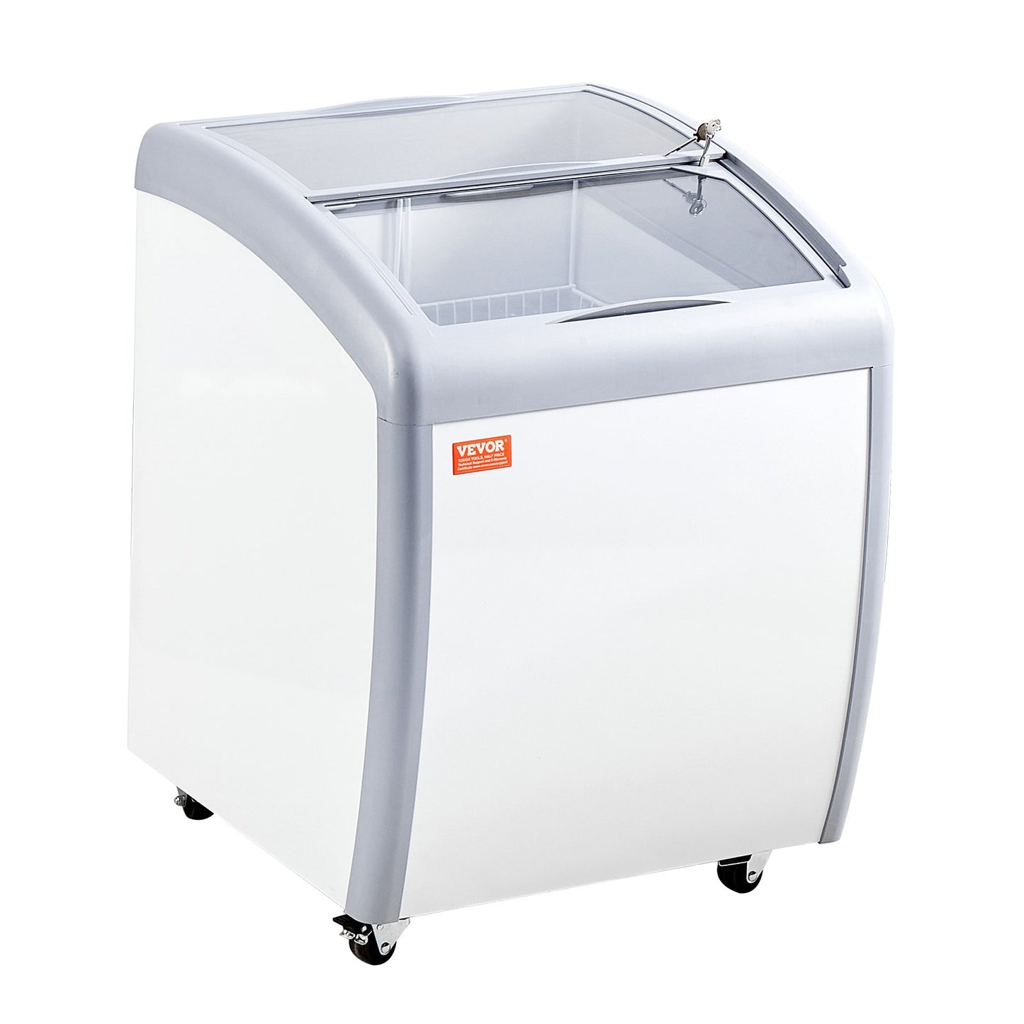 Vitrina Comercial para Gelados VEVOR 154L com Tampa de Vidro