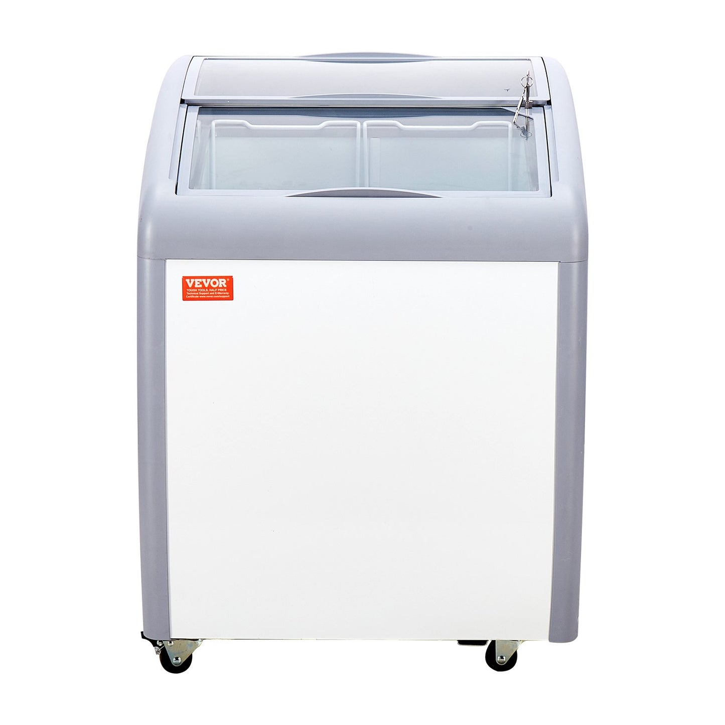 Vitrina Comercial para Gelados VEVOR 154L com Tampa de Vidro