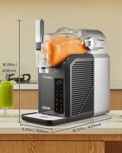 Máquina Slushie VEVOR 2L com 6 Programas e Autolimpeza