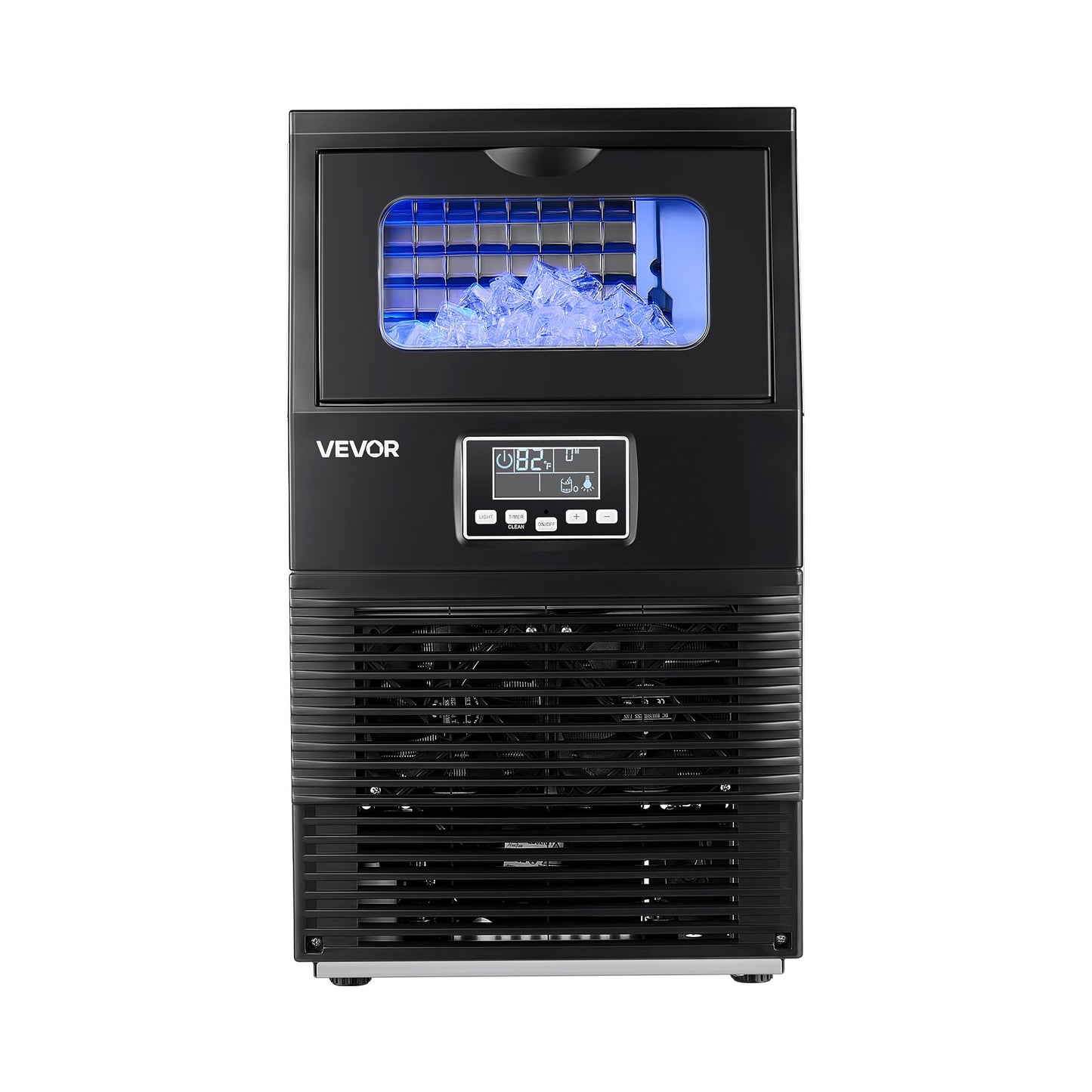 Máquina de Gelo Comercial VEVOR 36kg/24h com Armazenagem