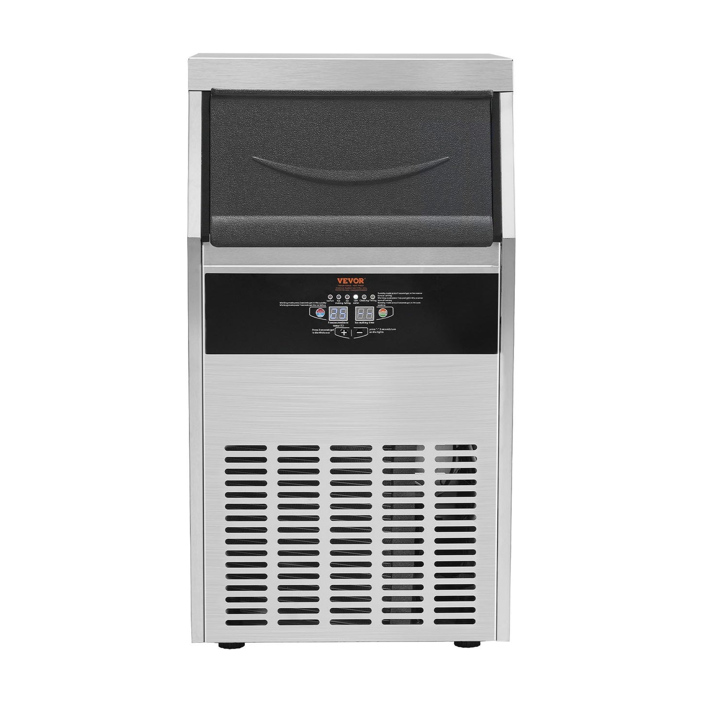 Máquina de Gelo Comercial VEVOR 56kg/24H - 60 Cubos