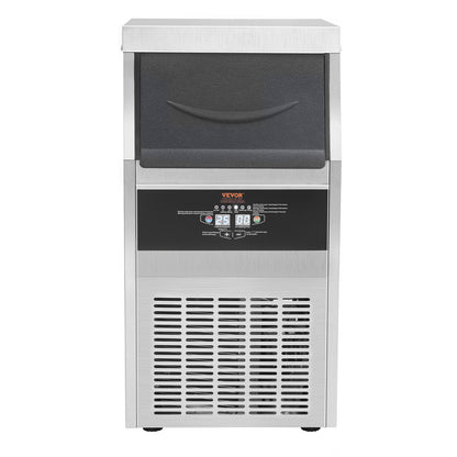 Máquina de Gelo Comercial VEVOR 90lbs/24H com Display LED