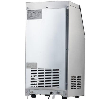 Máquina de Gelo Comercial VEVOR 80lbs/24H com Display LED