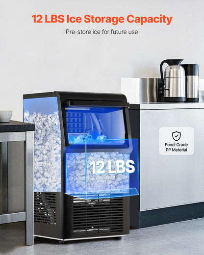 Máquina de Gelo Comercial VEVOR 31.8 kg/24H 36 Cubos