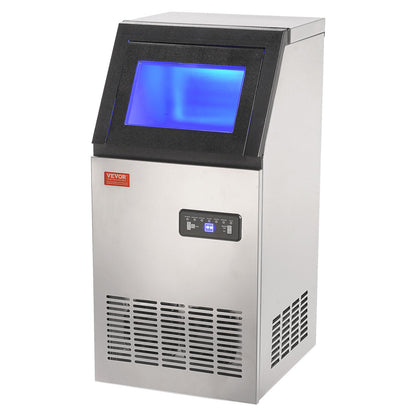 Máquina de Gelo Comercial VEVOR 45.4 kg/24h - 45 Cubos