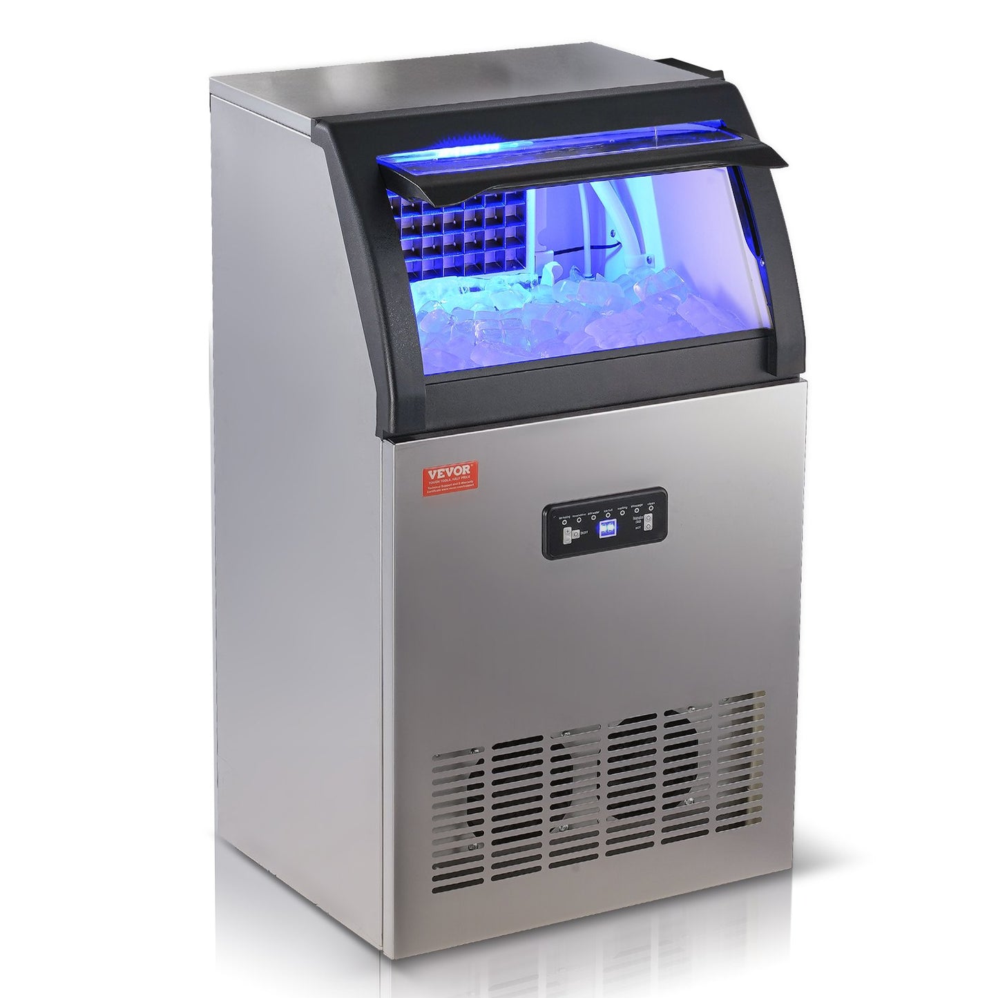 Máquina de Gelo Comercial VEVOR 54kg/24h - 50 Cubos