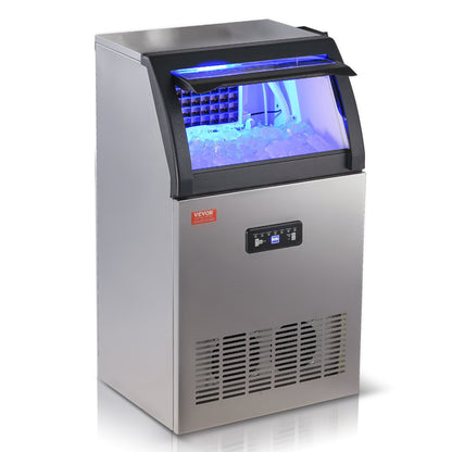 Máquina de Gelo Comercial VEVOR 54kg/24h - 50 Cubos