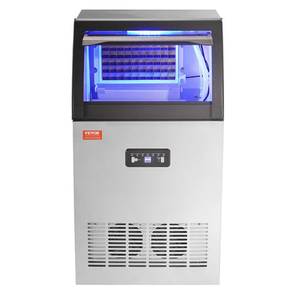 Máquina de Gelo Comercial VEVOR 54kg/24h - 50 Cubos
