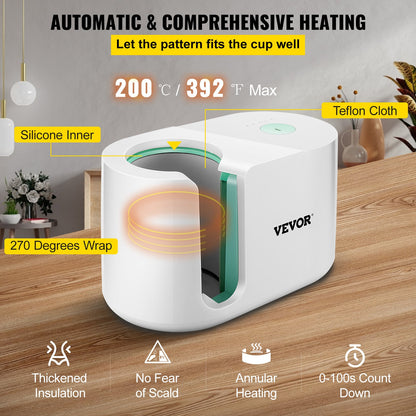Máquina de Sublimação para Canecas VEVOR Pro Fácil