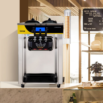 Máquina Gelado Soft Serve Comercial 2200W 30L/H VEVOR