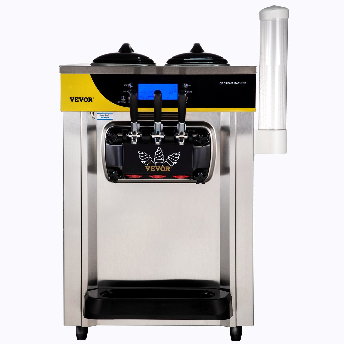 Máquina Gelado Soft Serve Comercial 2200W 30L/H VEVOR