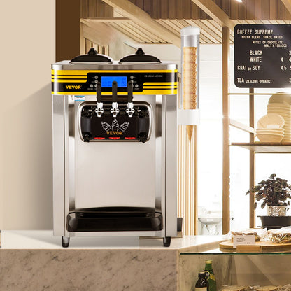 Máquina de Gelados Soft Serve Comercial 22-30L/H VEVOR