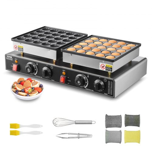 Máquina Mini Panquecas Holandesas 50PCS VEVOR 1800W