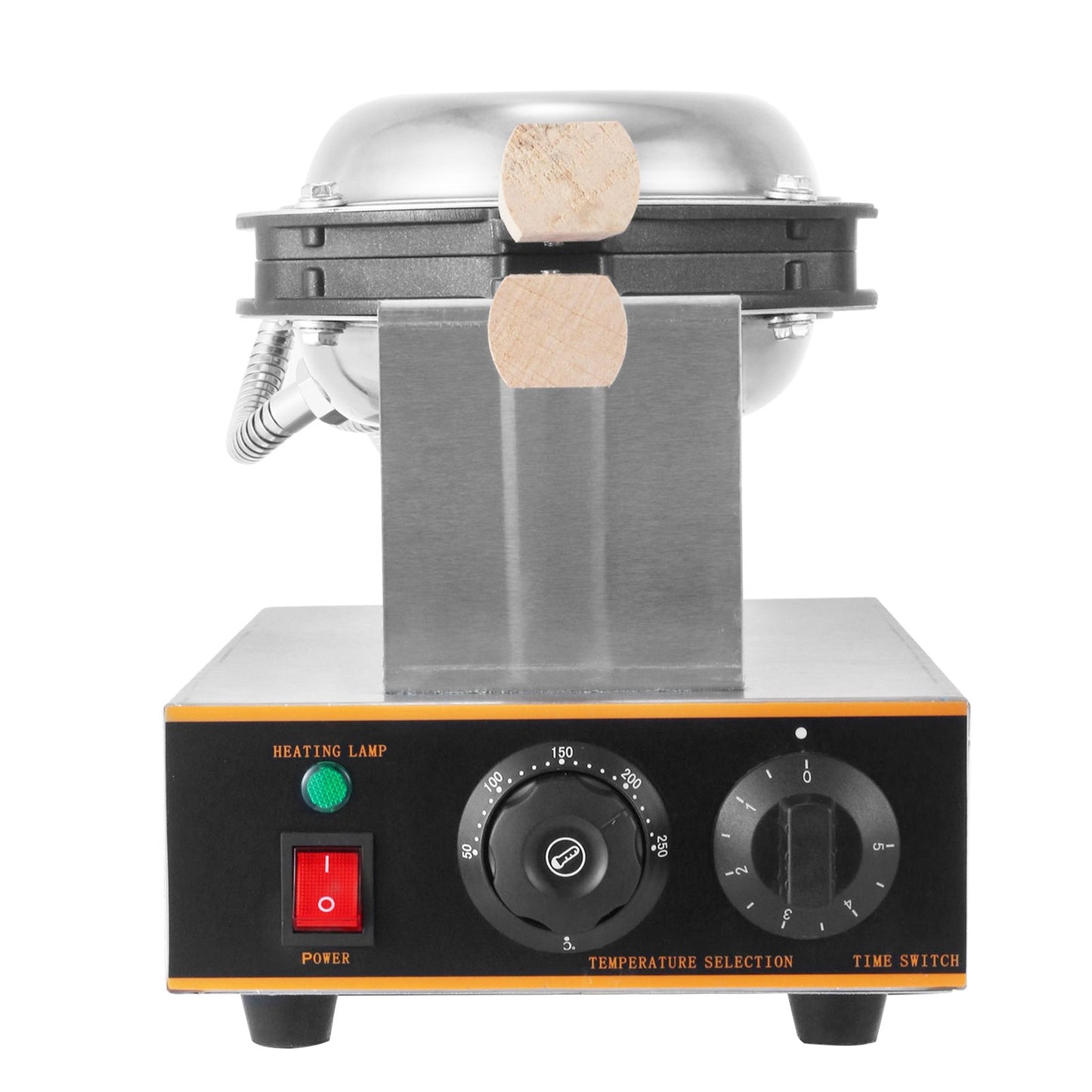 Máquina Profissional de Waffles de Ovo VEVOR 220V 1400W