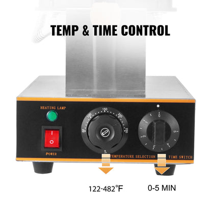Máquina Profissional de Waffles de Ovo VEVOR 220V 1400W