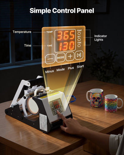 Máquina de Sublimação para Canecas 11-15 oz VEVOR
