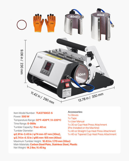 Máquina Prensa Térmica para Canecas e Copos Sublimação