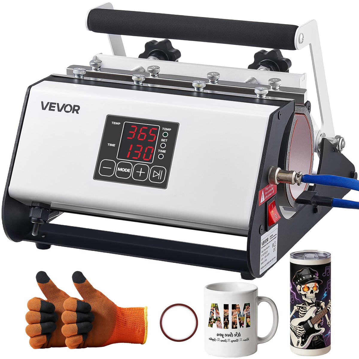 Máquina Prensa Térmica para Canecas e Copos 887 mL VEVOR