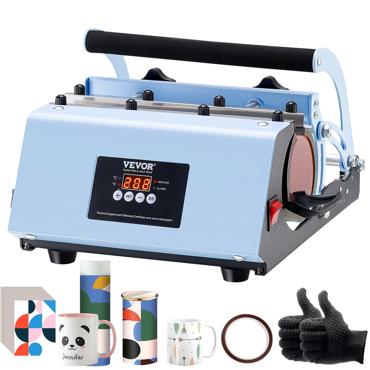 Máquina de Sublimação para Canecas e Copos VEVOR Azul
