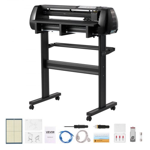 Cortadora de Vinil VEVOR 720mm com Dupla Lâmina e Display LED