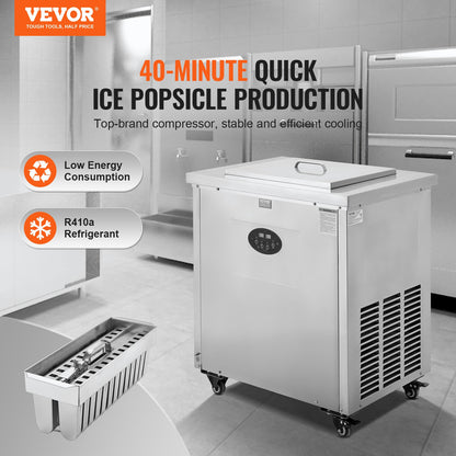 Máquina Comercial de Gelados em Pau VEVOR 52 Unidades
