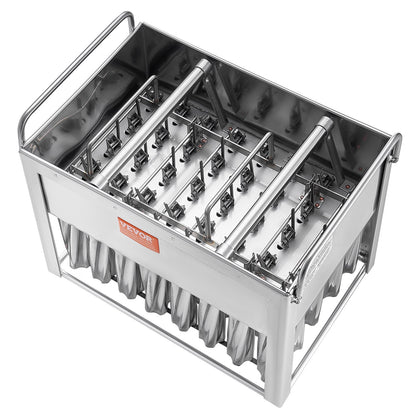 Moldes Comerciais para Gelados em Aço Inoxidável 40PCS