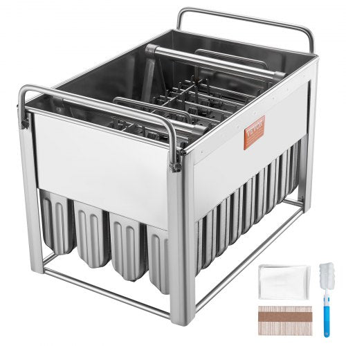 Moldes Comerciais para Gelados em Aço Inoxidável 40PCS