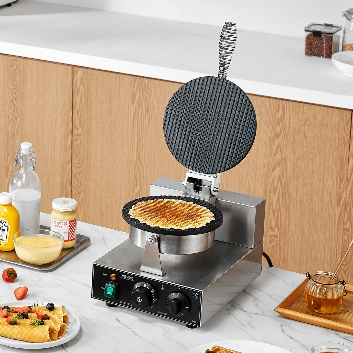 Máquina Elétrica para Cone de Gelado VEVOR 1230W Profissional
