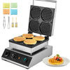 Máquina Profissional de Waffles 4PCS 1750W Inox