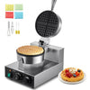 Máquina de Waffles Profissional VEVOR 1230W em Aço Inox