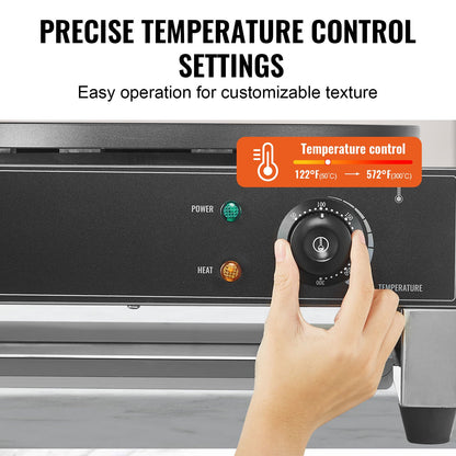 Máquina Elétrica para Crepes Profissional 16" 3000W
