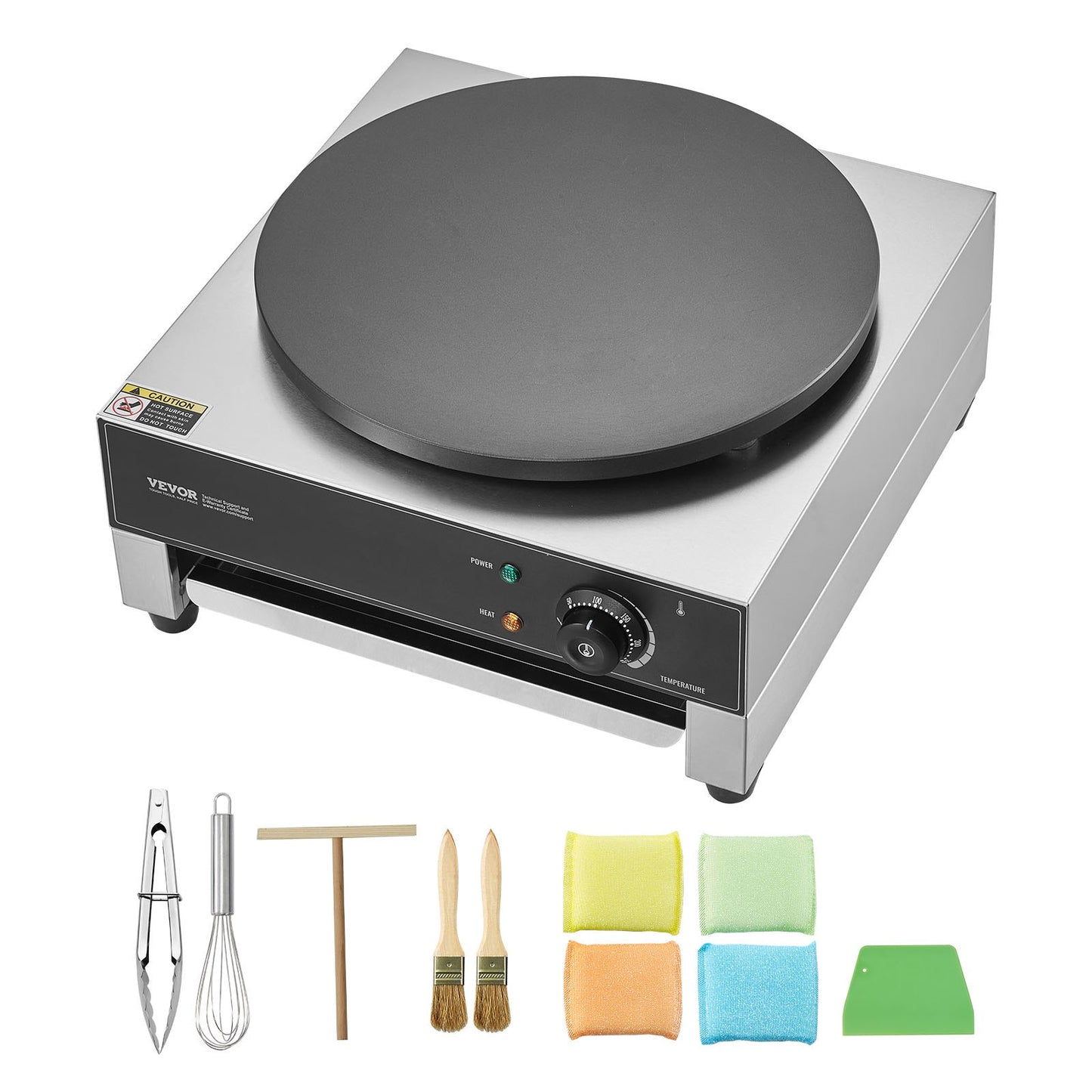 Máquina Elétrica para Crepes Profissional 16" 3000W