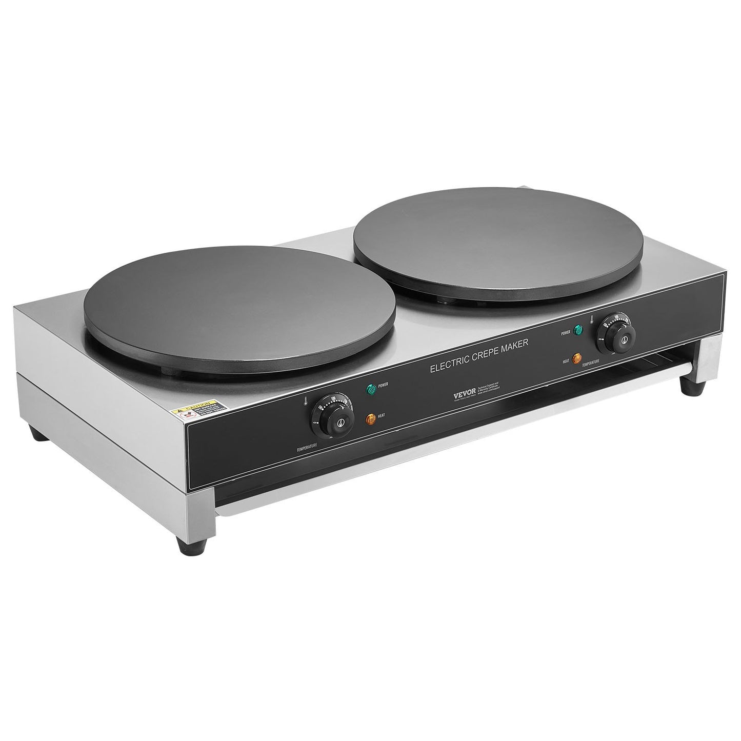 Máquina Elétrica de Crepes Dupla 16'' 3400W Profissional