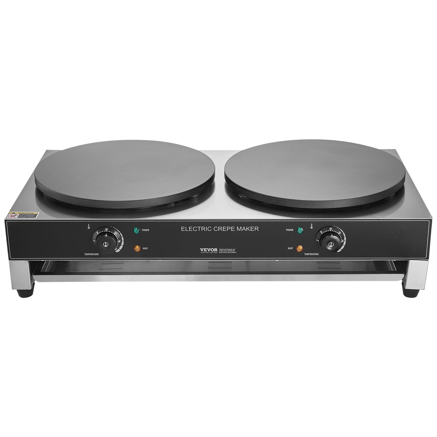 Máquina Elétrica de Crepes Dupla 16'' 3400W Profissional